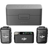 DJI Mic 2, Wireless Lavalier Microphone, Noise Cancelling, 48kHz 32-bit Float Internal Recording, 820 ft.(250m) Range, 18H Battery with Charging Case, Microphone for Camera/Phone, Vlog, Streaming | DJI Mic 2, Wireless |